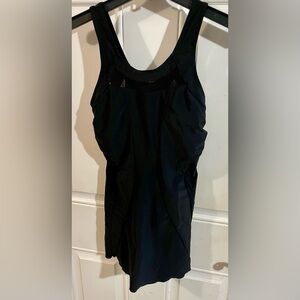 Chic Black Sleeveless Swimsuit Top